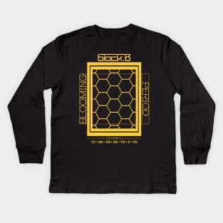 Block B - Blooming Period v1 - Gold Kids Long Sleeve T-Shirt